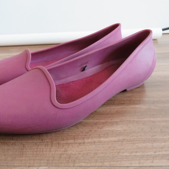 CROCS Eve Ballet Flat in Plum Purple Comfort Travel Waterproof Fall - Size US 9 - Picture 3 of 13